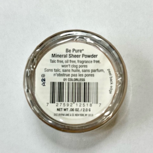 Jane Be Pure Mineral Sheer Powder - Talc, Oil, and Fragrance Free - 01 Colorless - Picture 3 of 4